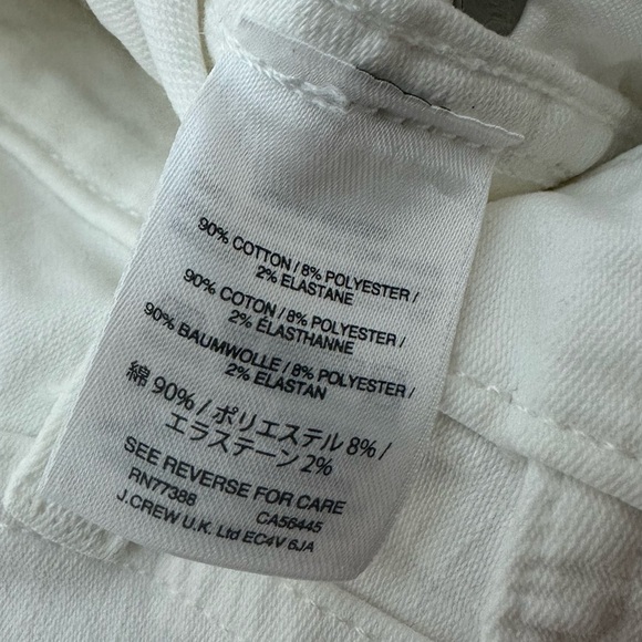 Madewell 10" High-Rise Skinny Jeans Pure White: Step-Hem Edition Summer Pants 26 - Picture 11 of 14